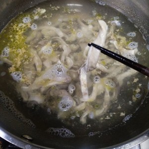 The practice measure of chicken of peppery pig abdomen 5