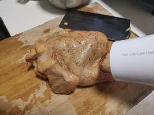 鶏肉を一緒に食べる（鶏肉を割る）練習対策4