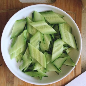The practice measure that agaric dried bean milk cream in tight rolls fries cucumber 5