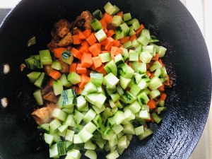 The practice measure of the kung-pao chicken of super go with rice 9