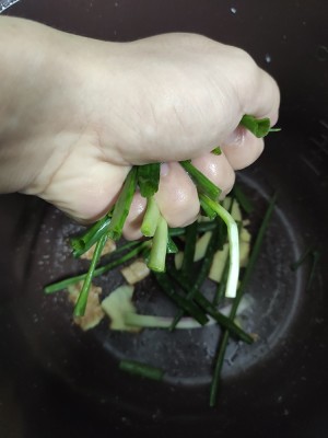 Ginger green chicken (edition of dawdler of electric rice cooker) practice measure 8