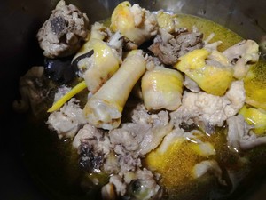 The practice measure that the Hakkas fries gallinaceous wine 6