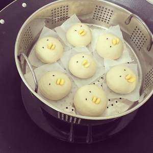 Steamed bread. Biscuit of small yellow chicken. Exceed lovely and bashful. practice measure 17