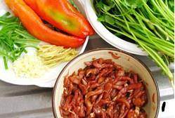 The practice measure of sweet hot shredded meat 1