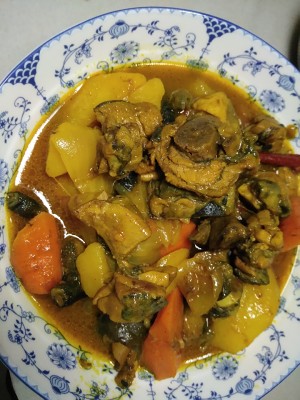 The practice measure of potato curry chicken 7