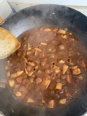 Curry chicken meal is detailed the practice measure of edition 3