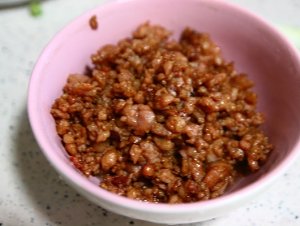 The practice measure of dish of go with rice of horn of fleshy foam beans 5
