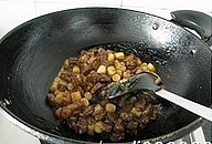 The practice measure of bead of beef of New Year cake of black any of several hot spice plants 11