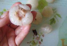 The practice measure of litchi chicken ball 6