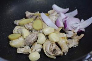 Potato stew chicken (green of extensive pattern ginger fries chicken) practice measure 5