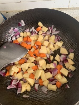 Curry chicken meal is detailed the practice measure of edition 2