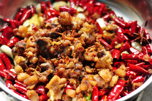 The practice measure of hot pepper chicken 14