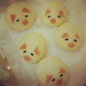The practice measure of milk pig steamed bread 2