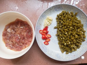 Dish of super go with rice -- the practice measure that acerbity beans horn fries fleshy foam 3