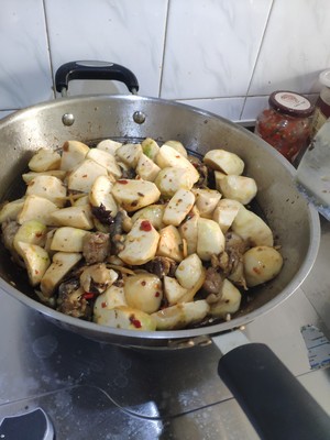 Taro of braise in soy sauce practice measure of chicken 5