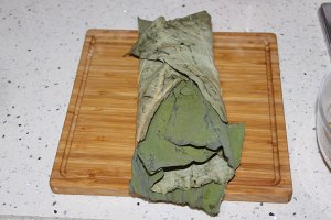 The practice measure of chicken of polished glutinous rice of lotus leaf Chinese chestnut 16
