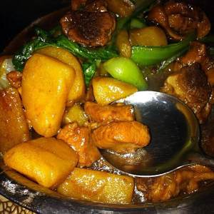 The practice measure of edition of be economical of rice of yellow stew chicken 7