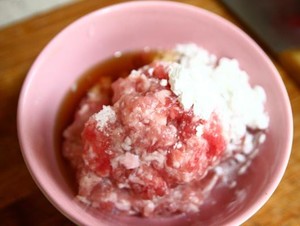 The practice measure of dish of go with rice of horn of fleshy foam beans 1