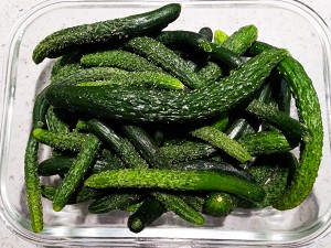 Explode bloat the practice measure of small cucumber 2