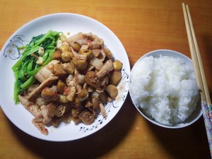 The practice measure of meat of thigh of Chinese chestnut pig 2