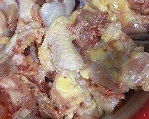 The practice measure of chicken of rice killer yellow stew 1