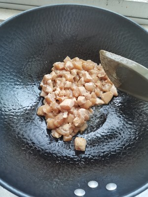 The practice measure of pickled Chinese cabbage of rice of chicken of dish of go with rice 7