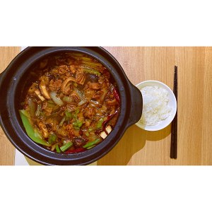 The practice measure of boiler of hot chicken of go with rice 7