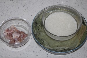 The practice measure of chicken of polished glutinous rice of lotus leaf Chinese chestnut 2
