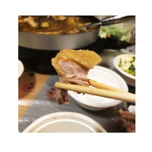 Arrange of quick worker chicken - half soup chicken (dip chicken) practice measure 6