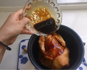 The practice measure of chicken of stew of electric rice cooker 5