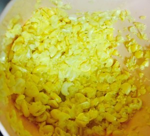 Hoosh of corn of gallinaceous fine and soft (health does not have butter) practice measure 5