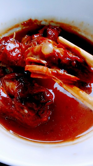 Measure of practice of cartilaginous of the sweet pig that stew 6