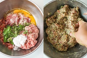 [北方オーブンのクックブック]ケチャップのハーブの豚の牛肉のボーラスの実践対策 juice braise 4 