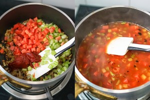 [北方オーブンのクックブック]ケチャップのハーブの豚の牛肉のボーラスの実践対策 juice braise 11 