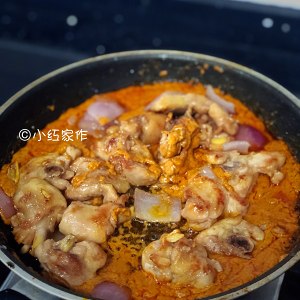 The practice measure of chicken of pineapple of curry of BlueElephant La Xianggong 7