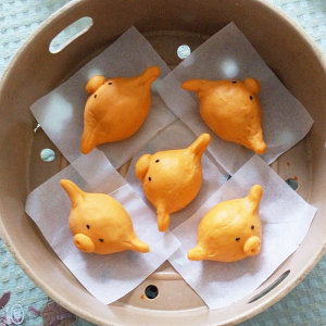 Allhallowsのカボチャは小さいフライングパンの練習法 豚パン5 