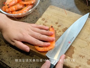 Dry boiler is sweet the practice measure of hot shrimp 4