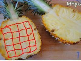 The practice measure of meal of chicken of peaceful type pineapple 1