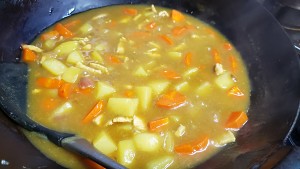 The practice measure of curry chicken meal 10