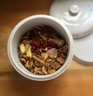 The practice measure of tendinous soup of the walnut pig that stew 2