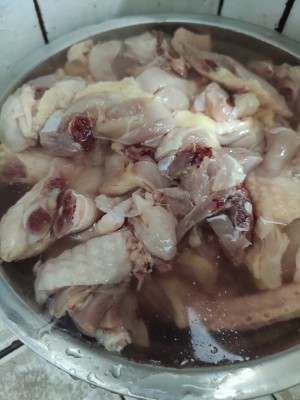 Ginger green chicken (edition of dawdler of electric rice cooker) practice measure 1