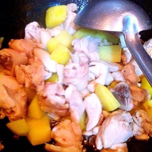 The practice measure of edition of be economical of rice of yellow stew chicken 4