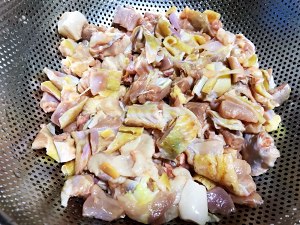 The practice measure of small fry chicken 1