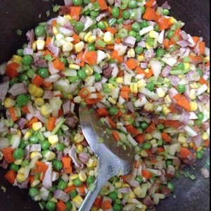 豚の腸のピンクが詰め物4