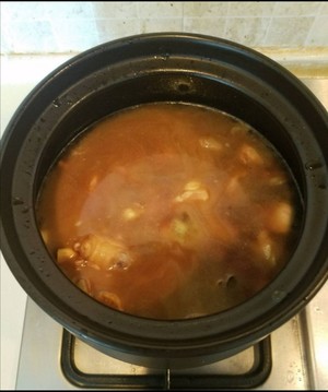 The practice measure of rice of yellow stew chicken 7