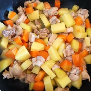 Little oil does not have salt the practice measure of full-bodied curry chicken 5