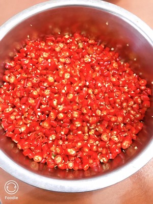 The practice measure of sauce of chop any of several hot spice plants 4