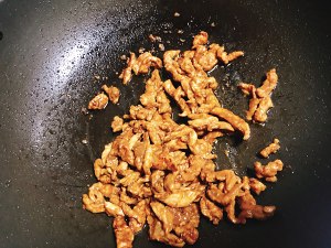 ピーマンの肉の細切りの練習方法6