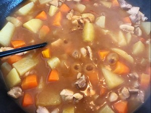 Little oil does not have salt the practice measure of full-bodied curry chicken 7