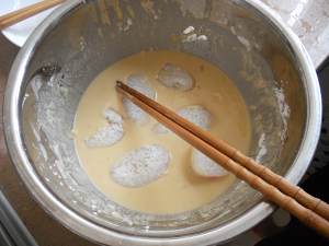 Large intestine of pig of scamper polished glutinous rice (pig bowel zhongzi) practice measure 2